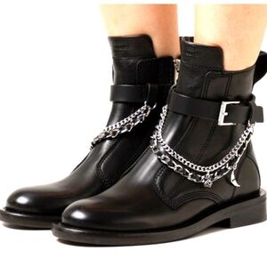 ZADIC&VOLTAIRE New in Box Laureen High Lambskin Leather ancle Boots.